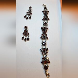 Sterling necklace and earrings set